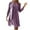 Purple, variant on XFLWAM Women's 2 Piece Dress Outfits Solid Color Crew Neck Sleeveless Dress Lace Hollow Out Long Sleeve Cardigan Casual Sets Purple XXL