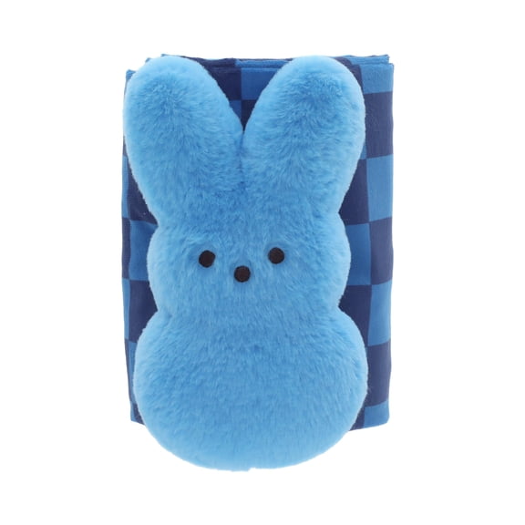 PEEPS® Blue Bunny Plush with Matching Blanket, Two-Piece Easter Gift Set