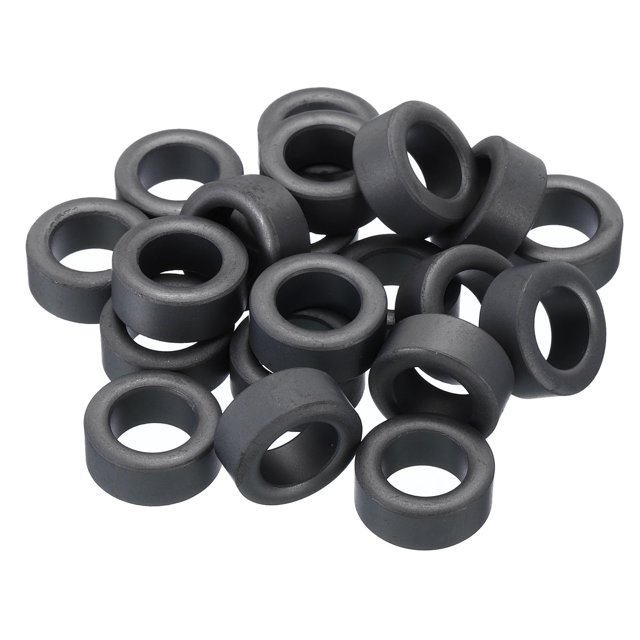 Unique Bargains Ferrite Toroid Core, Toroid Core 0.9' ODx0.5' IDx0.4' H, Black 20 Pack