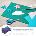 thumbnail image 3 of BRIGHTFUFU 2Pcs Paper Cutting Mat for Professionals Green PP Protect Countertop Light Weight, 3 of 7