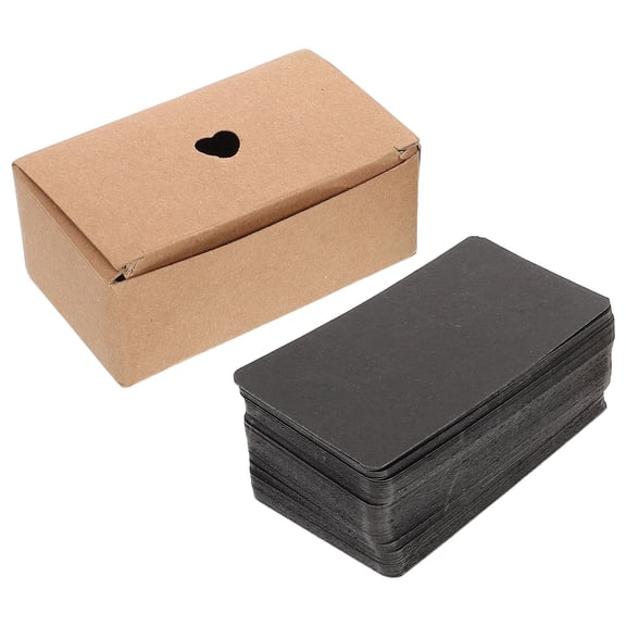 Nicehomfit 100Pcs Blank Black Playing Cards Paper for Custom Designs and Card Making