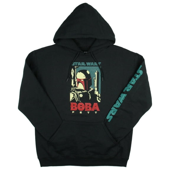 Star Wars Adult Men's Boba Fett Profile Hooded Sweatshirt Pullover Hoodie