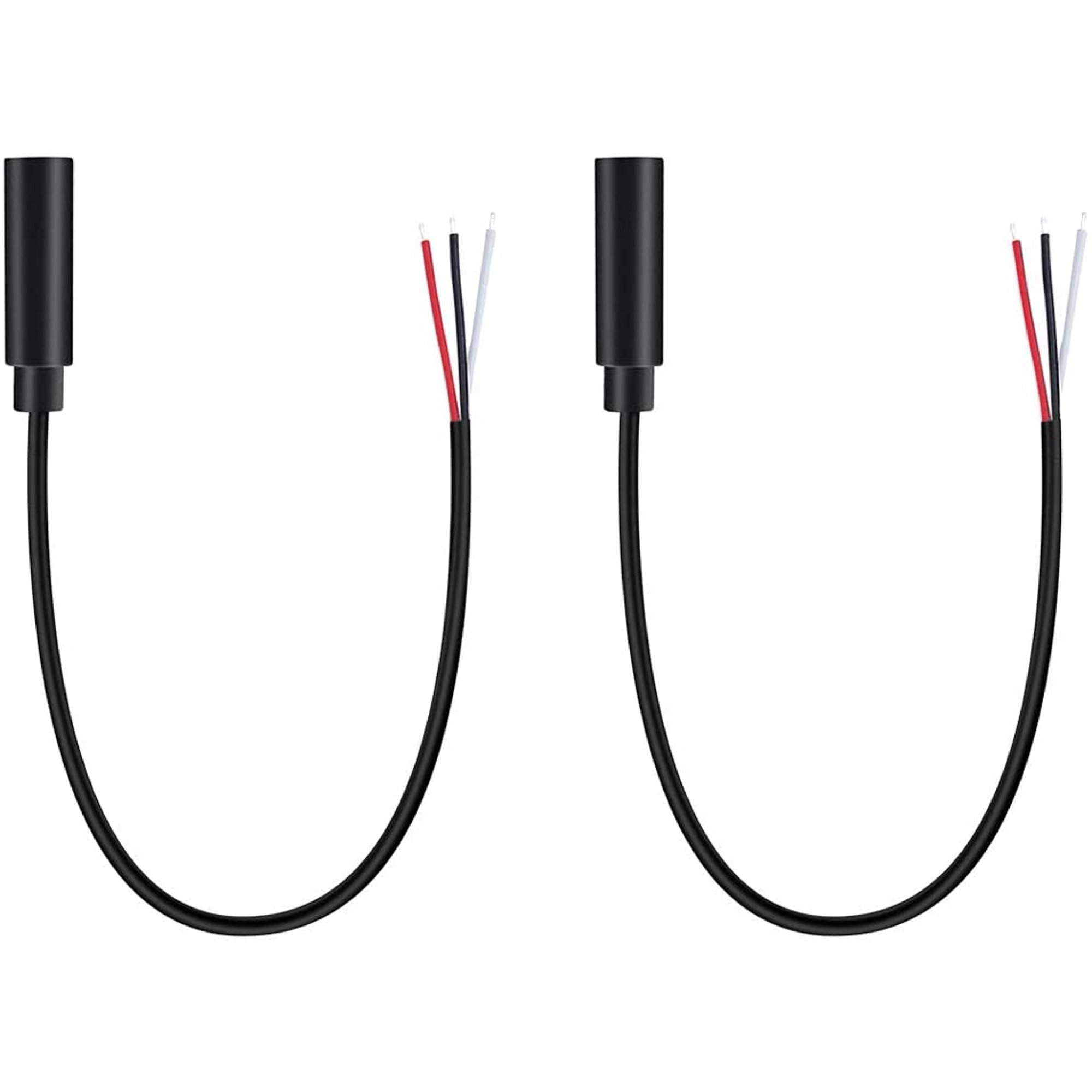 Fancasee (2-Pack) Replacement 3.5mm Female Jack to Bare Wire Open End TRS 3  Pole Stereo 1/8" 3.5mm Jack Plug Connector | Walmart Canada