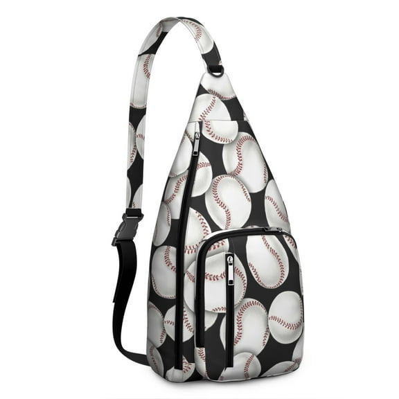 Training Essential Sling Backpack - Sports Print Shoulder Bag for Baseball, Football & Athletic Gear