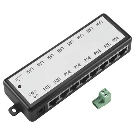 1 * 8-port POE hub 1 * carton-Black