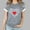 Gray, variant on Mingw T Shirts for Women Round Neck Tee Comfortable Fabric Tops Summer love Graphic T Shirt for Women Blouse