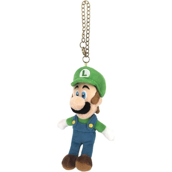 Sanei Boeki MM02 Super Mario All Star Collection Luigi Mascot, W3.5 x D2.8 x Height 6.1 inches (9 x 7 x 15.5 cm), Plush Mascot