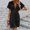 Black, variant on Deep V Neck Beach Skirt Pattern Hollow Beach Skirt Elastic Waist Selling Beach Cover Up plus Size Cover up Cover Ups for Women Swimwear Romper Swimsuit Cover Ups for Women Sexy Swimsuit Cover up for