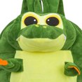 thumbnail image 5 of Mochila de felpa para niños, bolso escolar de animales de felpa 3D, ligero, de gran capacidad, con dibujos animados bonitos para niños y niñas, color verde, 5 of 5