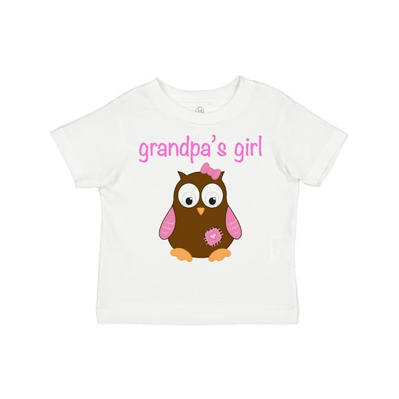 Inktastic Grandpa's Girl Owl Girls Toddler T-Shirt