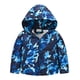 thumbnail image 1 of Gibobby Chamarra niñoNiños pequeños niñas invierno dibujos animados con capucha polar grueso a de viento cálido prendas de vestir abrigo(Azul, 12-18 Meses), 1 of 4