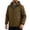 #Brown, variant on Fanshiluo Men's Hooded Full‑Zip Windbreaker Jacket, Lightweight Long Sleeve Water‑Resistant Casual Outerwear Coat for Men,L,Big and Tall Men