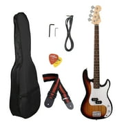 Professional 5 Color Optional Universal Electric Bass Guitar Maple Wood Body And Neck With Portable Carried Bag