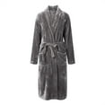 thumbnail image 4 of Womens Soft Robe Warm Shaggy Bathrobe Kimonos for Women Womens Kimono Robes plus Size Comfy Robes for Women Set Spa Robes for Women with Hood Lightweight Womens Robe plus Size Sheer Robes for Women, 4 of 5