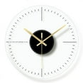 thumbnail image 4 of 12Inch Nordic Glass Wall Clock Silent Modern Transparent Clocks Wall Watches Home Decor Bedroom Miroir Kitchen Living Room Decor (I,12 inch), 4 of 7