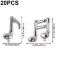 thumbnail image 2 of 20Pcs Music Note Balloons Funny Foil Mylar Balloons Music Themed Party Decor for Birthday Wedding Baby Shower Graduation, 2 of 7
