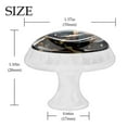 thumbnail image 4 of 4 Pcs Round White Knobs for Kitchen Cabinet Cupboard Dresser Bookcase Halloween Graveyard Drawer Pulls Handles Home Decor, 4 of 8
