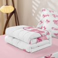 thumbnail image 5 of Catabedysis Bowknot Letter S Zipper Full Size Comforter Sets with Fitted Sheet and 2 Pillowcases,Cute Coquette Bows Zipper Bedding Set For Girls,Pink Reversible,4 Pieces, 5 of 7