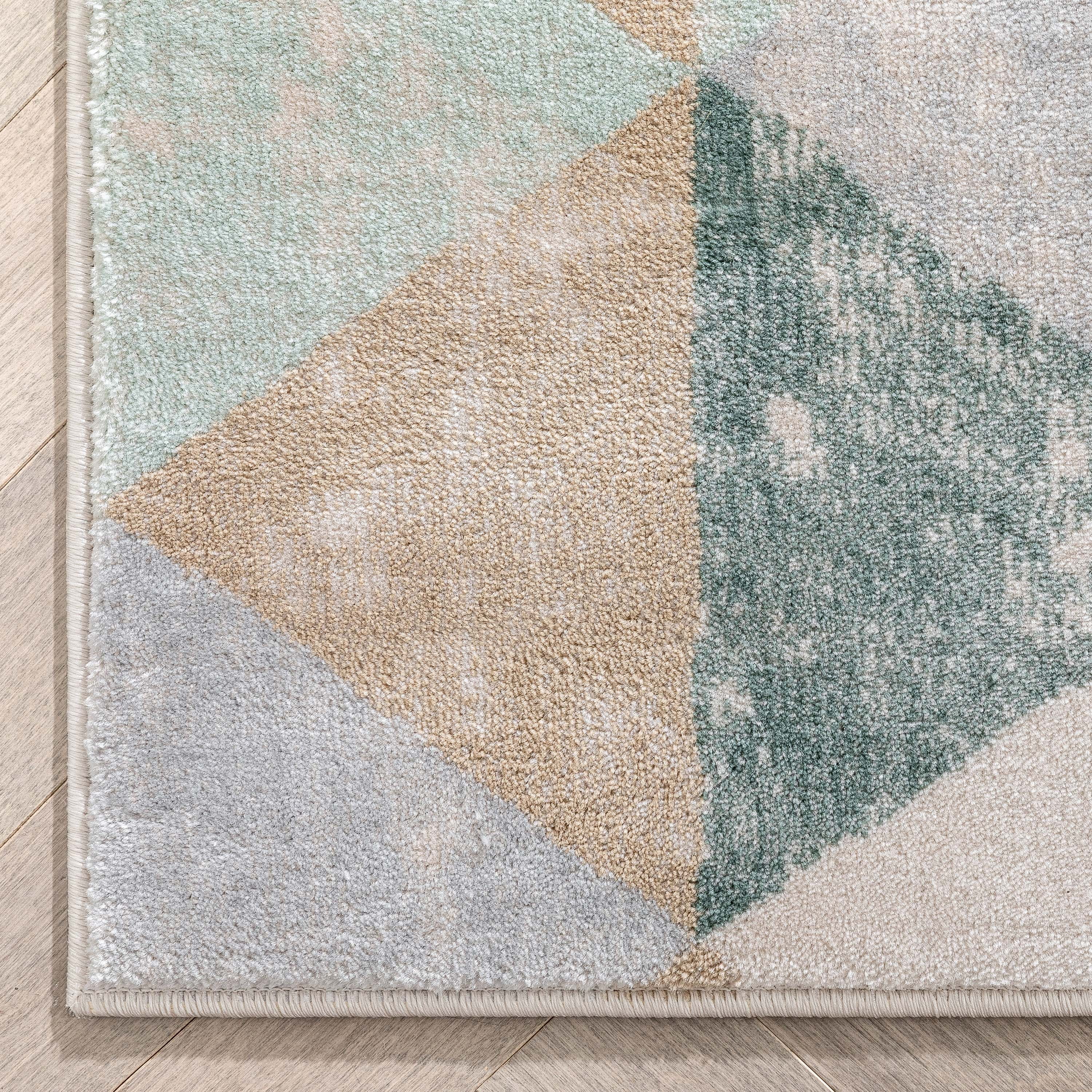 Well Woven Kensington Lancaster Blue Vintage Modern Geometric Overdyed 9'3" x 12'6" Area Rug