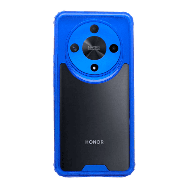 Funda Otter 360 Contonor De Color Uso Rudo Para Honor X9b/ Magic6 Lite Azul Más 2 Micas De Cristal