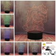 thumbnail image 2 of Wekity Super Mario Game Cartoon Lamp 3d Illusion Night Light Bowser Big Devil Led Touch Lamp 16 Color Changing Table Lamp With Remote Control Creativ, 2 of 4
