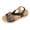 Black, variant on Women's Sparkling Sequin Platform Wedge Dressy Sandals 2026 Beach Summer Casual Buckles Leather Breathable Linen Sole Comfortable Espadrilles High Heel Walking Dress Shoes Black Size 9