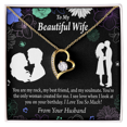 thumbnail image 4 of To My Wife My Rock Forever Necklace w Message Card, 4 of 20