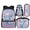 Blue Axolotl, variant on KUIFORTI Frog Mushroom Bookbag and Lunch Box, 4Pcs Kids Backpack Set for Elementary School Students, Large Capacity Boys Girls School Bag with Pencil Case Water Bottle Sleeve Back to School Gifts