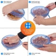 thumbnail image 7 of Kitchen + Home Silicone Stretch Lids - Set of 3 Can and Jar Sized Silicone Food Saver Covers - BPA Free, 7 of 7