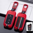 thumbnail image 3 of Zinc Alloy Metal Smart Key Fob Cover Fit for Toyota Tacoma Sequoia Tundra 4Runner Highlander RAV4 Camry Corolla Avalon Case Protector Shell(3 Button, 3 of 6