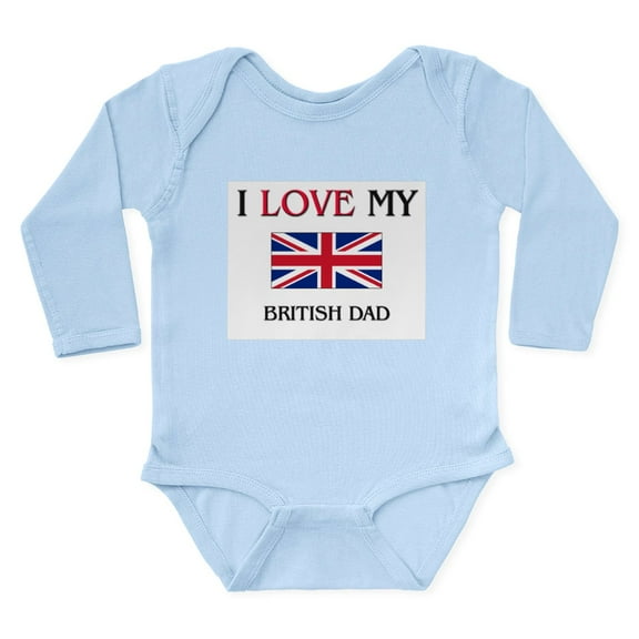 CafePress - BRITISH104201 Body Suit - Long Sleeve Cotton Baby Bodysuit