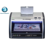 AccuBANKER LED430 6-Point Counterfeit Detector for Multi-Currency Cash & Cards, Money Checker with Superbright LED Ultraviolet, Magnetic & Size Detection, Commercial Grade, UL Listed