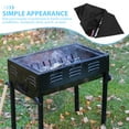 thumbnail image 3 of BEADCEST Cubierta All-Weather Para Fire Pit Rectangular Color Negro Con Ventilación Y Aspecto, 3 of 6