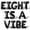 Black, variant on Letter Balloons - EIGHT IS A VIBE 16" Inch Alphabet Letters Foil Mylar Balloon 8th Birthday Party Banner (Gold)