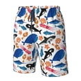 thumbnail image 4 of Pofeuu Cute Sea Animals Prin Men's Swim Trunks Quick Dry Bathing Suit Swimming Board Shorts Mesh Lining Beach Swimwear-Medium, 4 of 6