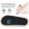 thumbnail image 5 of Ecetana House Slippers for Women Open Toe Fuzzy Slippers Slides Memory Foam Indoor House Shoes, 5 of 6