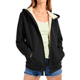 thumbnail image 4 of Women Fleece Coat Winter Warm Casual Long Sleeve Hooded Jackets Plus Size Fall Winter Cardigan Plush Warm Outwear, 4 of 7