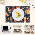 thumbnail image 5 of Party Elements Theme Reversible Placemat Set of 4 Non Slip Coffee Mats 18x12 Inch for Dining, Kitchen, Coffee, 5 of 9