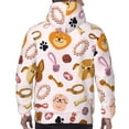 thumbnail image 6 of Bingfone Cute Dog Men'S Drawstring Hoodie Long Sleeve Pocket Sweatshirts-Small, 6 of 9