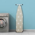 thumbnail image 2 of Full-Size T-Leg Ironing Board — 53" x 14", Adjustable Height, Steel Frame, Extra-Thick Cotton Padded Cover, Non-Slip Feet, Beige, 2 of 8