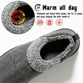 thumbnail image 3 of CHICVOMEY Fuzzy Slippers for Women Men Closed Back House Shoes Indoor and Outdoor Mules Memory Foam Slippers, 3 of 9