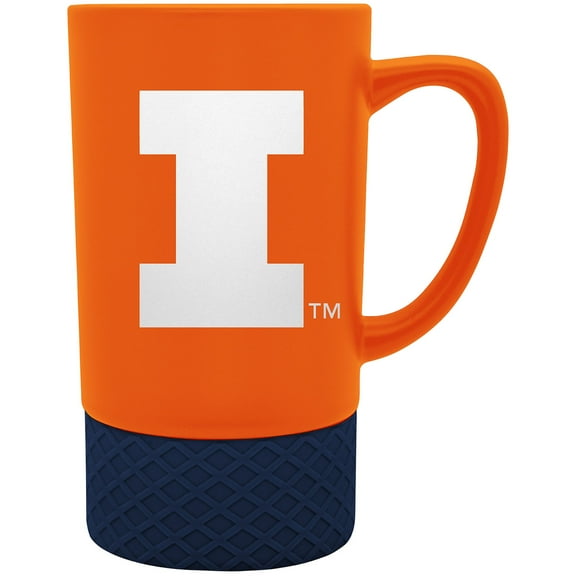 Illinois Fighting Illini Team Logo 16oz. Laser Etched Jump Mug