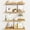 A-oak, variant on Picture Ledge Shelf, Black Floating Shelves Set of 4, 36 Inch Picture Shelves for Wall with Ledge, Large Nursery Book Shelf for Toys Storage, Living Room, Bedroom Decor Frames