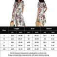 thumbnail image 2 of Vestido Vintage Vestido bohemio de mujer Estilo étnico Algodón Lino Vestido grande con columpio (Púrpura S) Cgtredaw para Mujer Púrpura T 3EG, 2 of 6