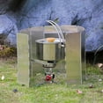 thumbnail image 2 of Outdoor Folding Wind Screen Grill Accessories Stove Windscreen Pot Windshield Mini, 2 of 6