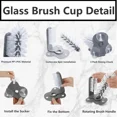 thumbnail image 5 of Cup Scrubber Glass Cleaner Lazy Bottles Brush Sink Kitchen Accessories 2 in 1 Drink Mug Wine Suction Cup Cleaning Brush Gadgets (white), 5 of 7