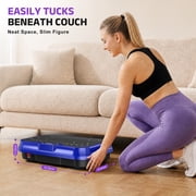 Evitormill Vibration Plate Exercise Machine Whole Body Workout Vibration Fitness Platform with Loop Bands, Blue