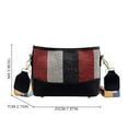 thumbnail image 5 of Sac à Bandoulière pour Femmes Mode Patchwork de Couleurs Sac Seau Sac Messager, 5 of 5