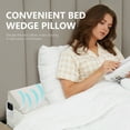 thumbnail image 6 of WOWMAX Bed Wedge Pillow for Headboard，Full Size Wedge Pillow Headboard, Bed Gap Filler for Bed, Triangle Pillow Wedge, Mattress Gap Filler, Fill The Gap Between Your Headboard and Mattress, Gray, 6 of 7