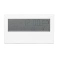 thumbnail image 4 of Réveil Delaman, LCD Réveil Transparent Multifonctions Grand Écran Affichage Alimenté par Batterie Réveil Numérique pour Voyage à Domicile (Blanc), 4 of 8